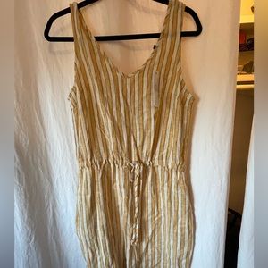 Drew yellow striped dress